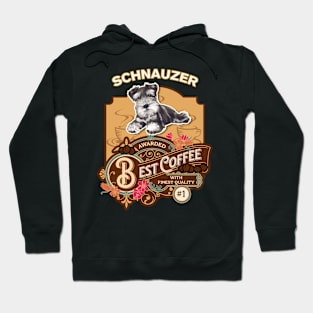 Schnauzer Best Coffee - Dog Owner Coffee Lover Gifts Hoodie